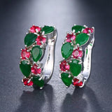 Delightful CZ Zircon 12 Colours Earrings - Best Online Prices by Jewellery Supermarket - The Jewellery Supermarket