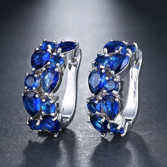 Delightful CZ Zircon 12 Colours Earrings - Best Online Prices by Jewellery Supermarket - The Jewellery Supermarket