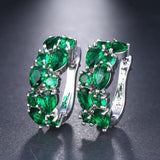 Delightful CZ Zircon 12 Colours Earrings - Best Online Prices by Jewellery Supermarket - The Jewellery Supermarket