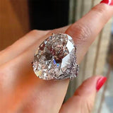 Elegant Luxury Silver Color AAA+ Cubic Zirconia Diamond Butterfly Ring