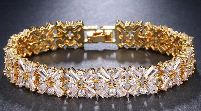 Exceptional AAA+ CZ Charm Bracelet & Bangle - Best Online Prices by Jewellery Supermarket - The Jewellery Supermarket