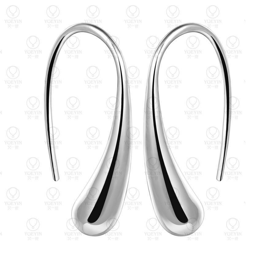 Fashion Silver Colour Water Drop/Teardrop/Raindrop Dangle Earrings - The Jewellery Supermarket