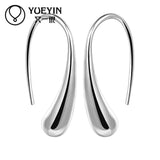Fashion Silver Colour Water Drop/Teardrop/Raindrop Dangle Earrings - The Jewellery Supermarket