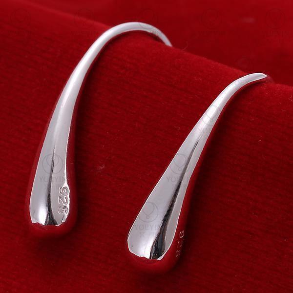 Fashion Silver Colour Water Drop/Teardrop/Raindrop Dangle Earrings - The Jewellery Supermarket