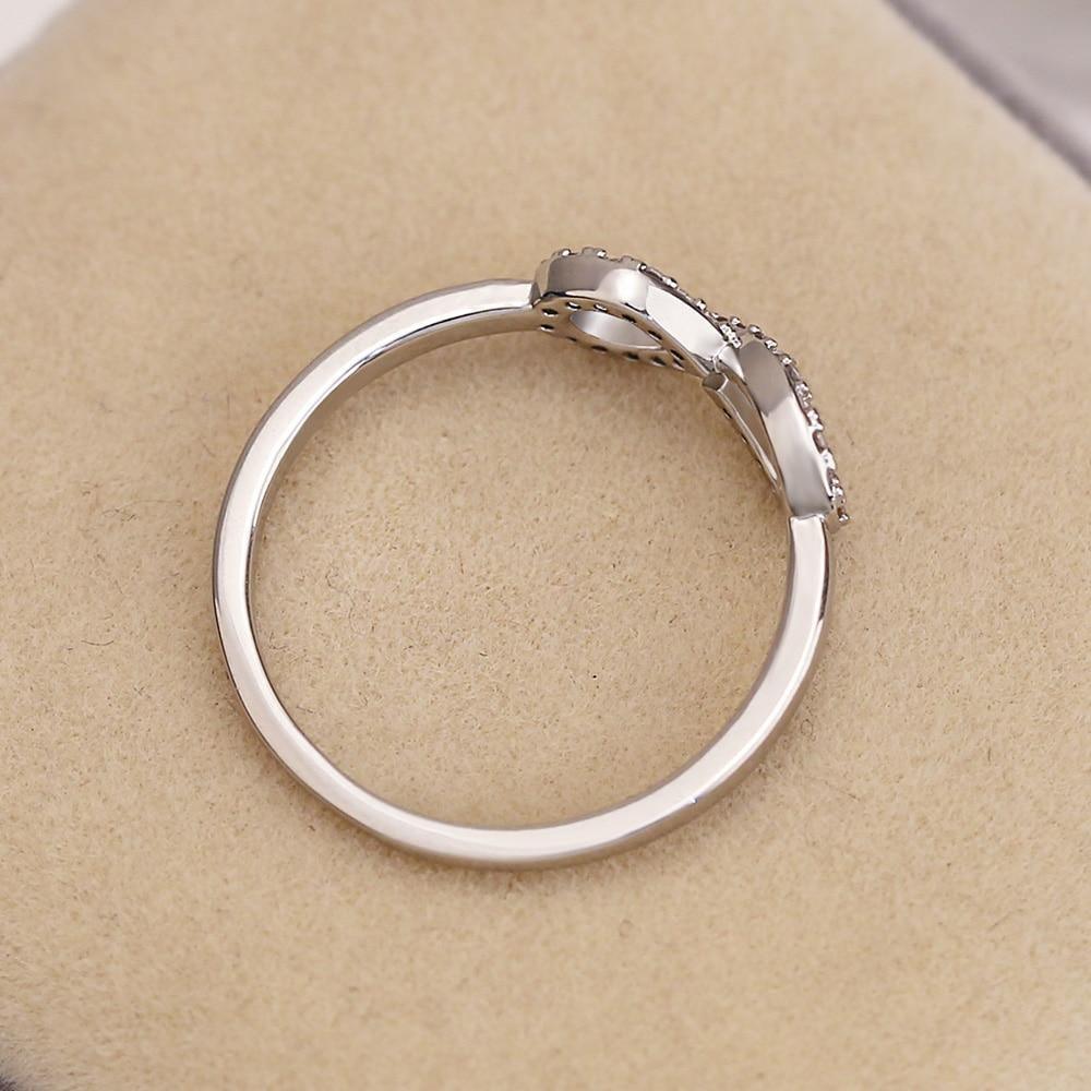 Fashion Simple Lucky Upside-Down Letter Eight Shaped Trendy Infinity Ring - The Jewellery Supermarket