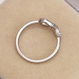 Fashion Simple Lucky Upside-Down Letter Eight Shaped Trendy Infinity Ring - The Jewellery Supermarket