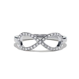 Fashion Simple Lucky Upside-Down Letter Eight Shaped Trendy Infinity Ring - The Jewellery Supermarket