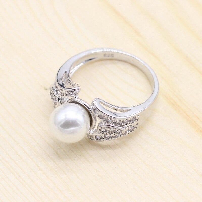 For your Special Occasions - White Freshwater Pearl Silver Color Jewelry Set - The Jewellery Supermarket