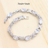 For your Special Occasions - White Freshwater Pearl Silver Color Jewelry Set - The Jewellery Supermarket