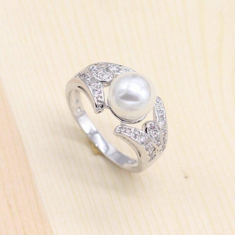 For your Special Occasions - White Freshwater Pearl Silver Color Jewelry Set - The Jewellery Supermarket