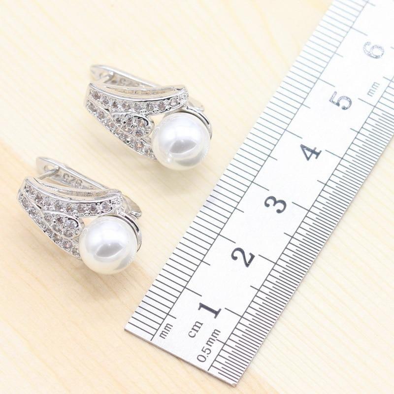 For your Special Occasions - White Freshwater Pearl Silver Color Jewelry Set - The Jewellery Supermarket