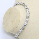 Geometric White Zircon Silver Color Jewelry Set for Women - The Jewellery Supermarket