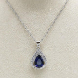 Gift for Special Occasions - Royal Blue Silver Color Jewellery Set - The Jewellery Supermarket