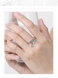 Gorgeous 925 Sterling Silver AAA Cubic Zirconia Tassel Pendant Ring - The Jewellery Supermarket
