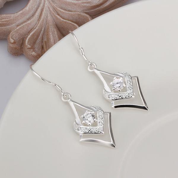 Gorgeous AAA Zircon Silver Plated Fashion earrings- Factory Direct Prices - The Jewellery Supermarket