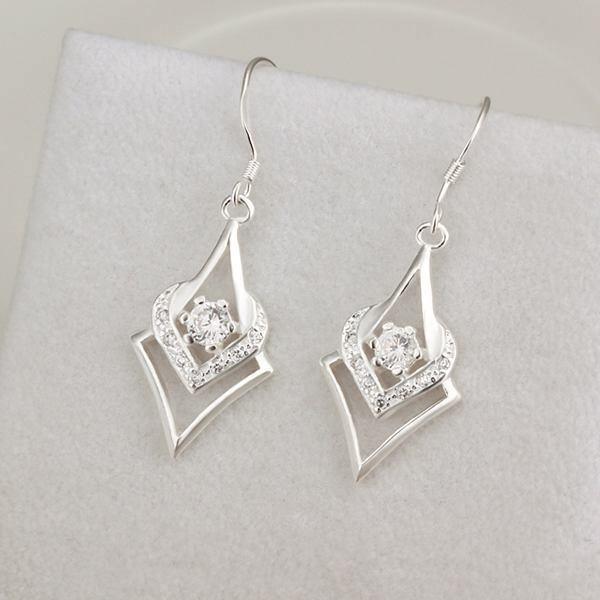 Gorgeous AAA Zircon Silver Plated Fashion earrings- Factory Direct Prices - The Jewellery Supermarket