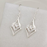 Gorgeous AAA Zircon Silver Plated Fashion earrings- Factory Direct Prices - The Jewellery Supermarket