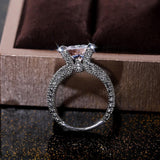 Gorgeous Big AAA+ Cubic Zirconia Diamonds Fine Wedding Anniversary Ring - The Jewellery Supermarket
