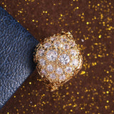 Gorgeous Gold Color Full AAA+ Cubic Zirconia Diamonds Brilliant Ring - The Jewellery Supermarket