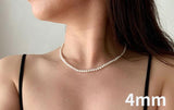 Graceful Silver 925 Pearl Necklace - Best Online Prices by Jewellery Supermarket - The Jewellery Supermarket