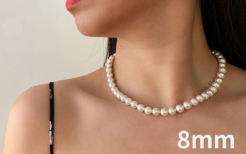 Graceful Silver 925 Pearl Necklace - Best Online Prices by Jewellery Supermarket - The Jewellery Supermarket