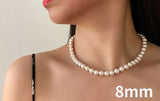 Graceful Silver 925 Pearl Necklace - Best Online Prices by Jewellery Supermarket - The Jewellery Supermarket