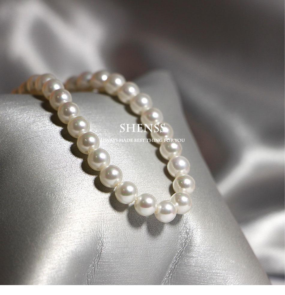 Graceful Silver 925 Pearl Necklace - Best Online Prices by Jewellery Supermarket - The Jewellery Supermarket