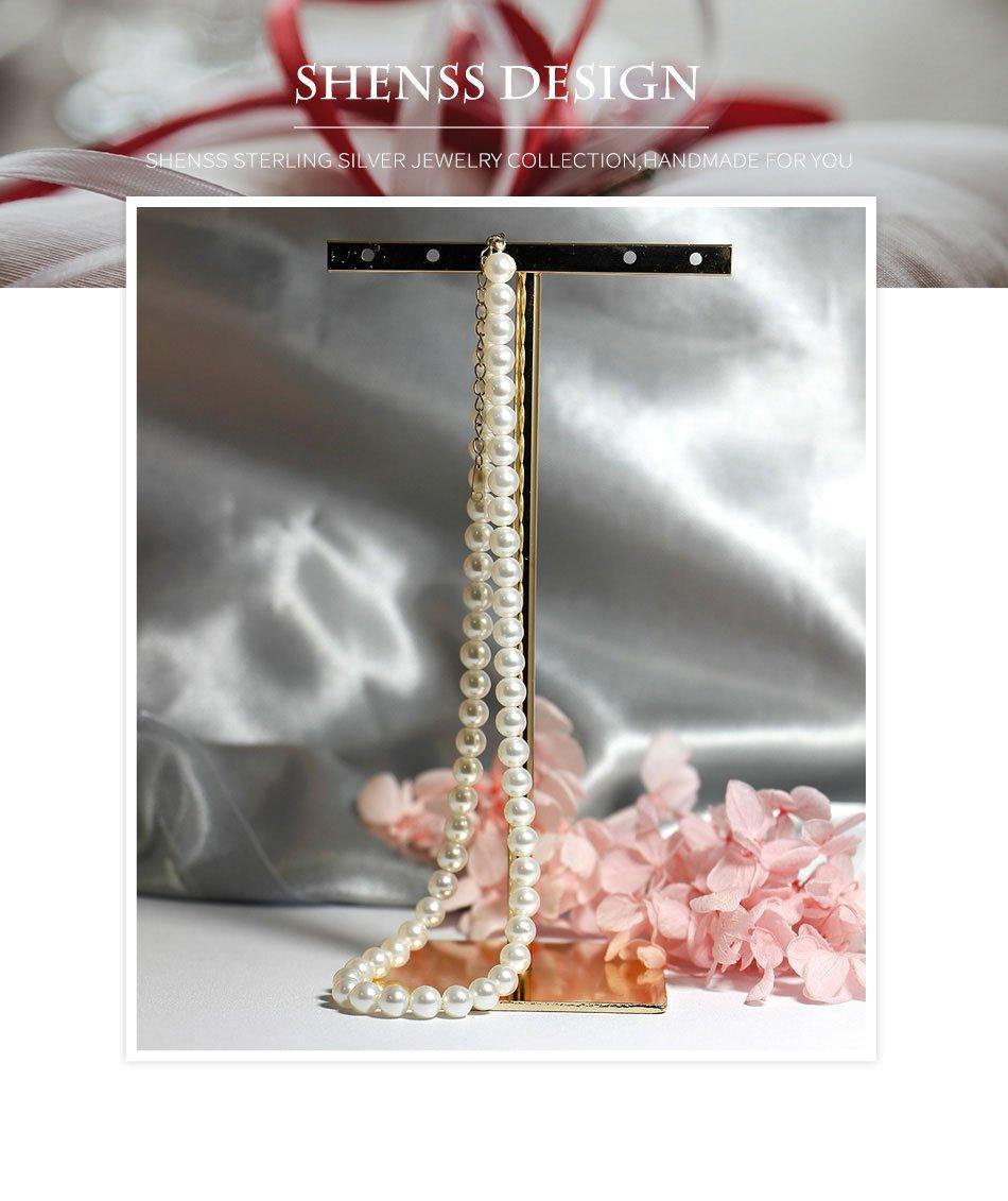 Graceful Silver 925 Pearl Necklace - Best Online Prices by Jewellery Supermarket - The Jewellery Supermarket