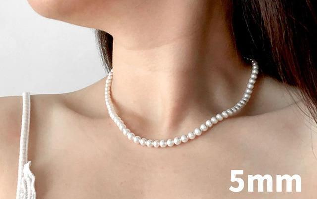 Graceful Silver 925 Pearl Necklace - Best Online Prices by Jewellery Supermarket - The Jewellery Supermarket