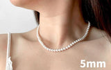 Graceful Silver 925 Pearl Necklace - Best Online Prices by Jewellery Supermarket - The Jewellery Supermarket
