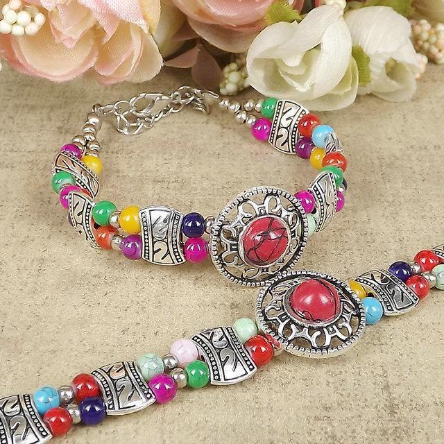 Handmade Charming 4 colours Natural stone Beads Strand Bracelets For Women - The Jewellery Supermarket
