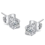 High Quality Lovely AAA Cubic Zirconia Diamonds Rose Gold Colour Earrings
