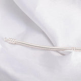 Lovely 925 Solid Silver Chain Charm Bracelet - Best Online Prices - The Jewellery Supermarket