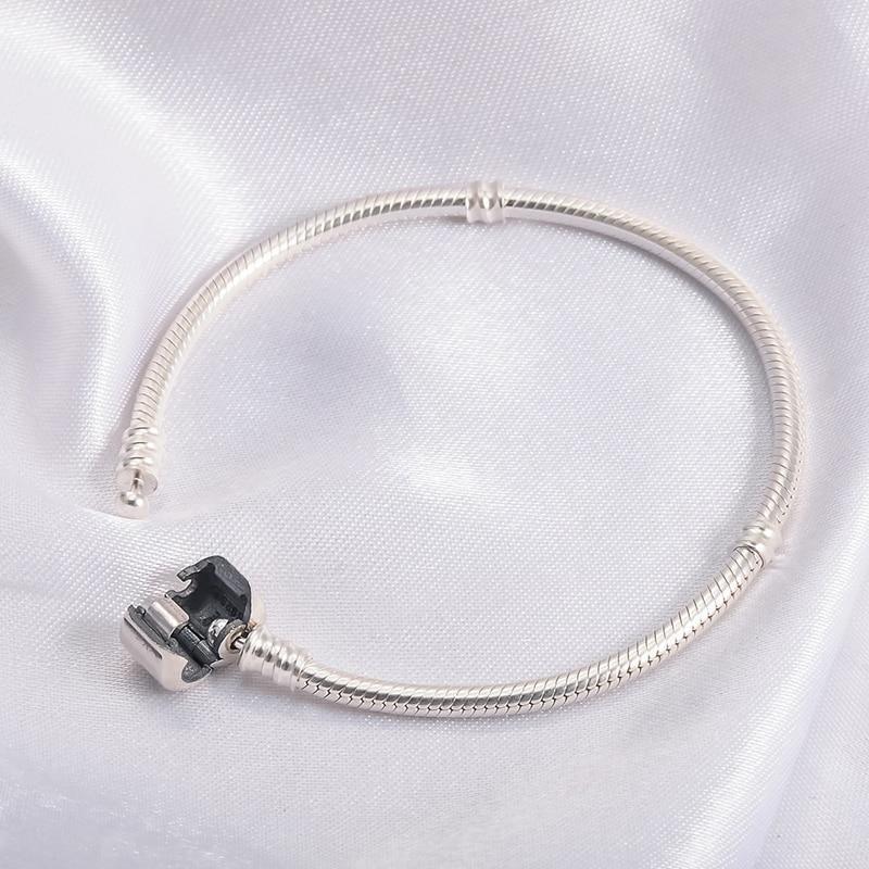 Lovely 925 Solid Silver Chain Charm Bracelet - Best Online Prices - The Jewellery Supermarket