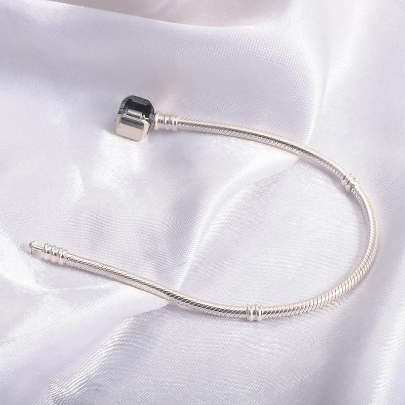 Lovely 925 Solid Silver Chain Charm Bracelet - Best Online Prices - The Jewellery Supermarket