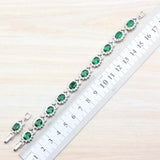 Luxury 925 Silver Bridal Jewelry Sets Green Cubic Zircon - Best Online Prices by Jewellery Supermarket - The Jewellery Supermarket