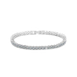 Luxury Gold Silver Color AAA+ Cubic Zirconia 18cm Tennis Bangle Bracelet For Women - The Jewellery Supermarket