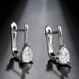 Luxury Gold Silver Color Water Drop AAA+ Cubic Zirconia Earrings - The Jewellery Supermarket