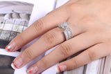 Luxury New Stylish Micro Paved AAA+ Cubic Zirconia Diamonds Wedding Engagement Ring - The Jewellery Supermarket