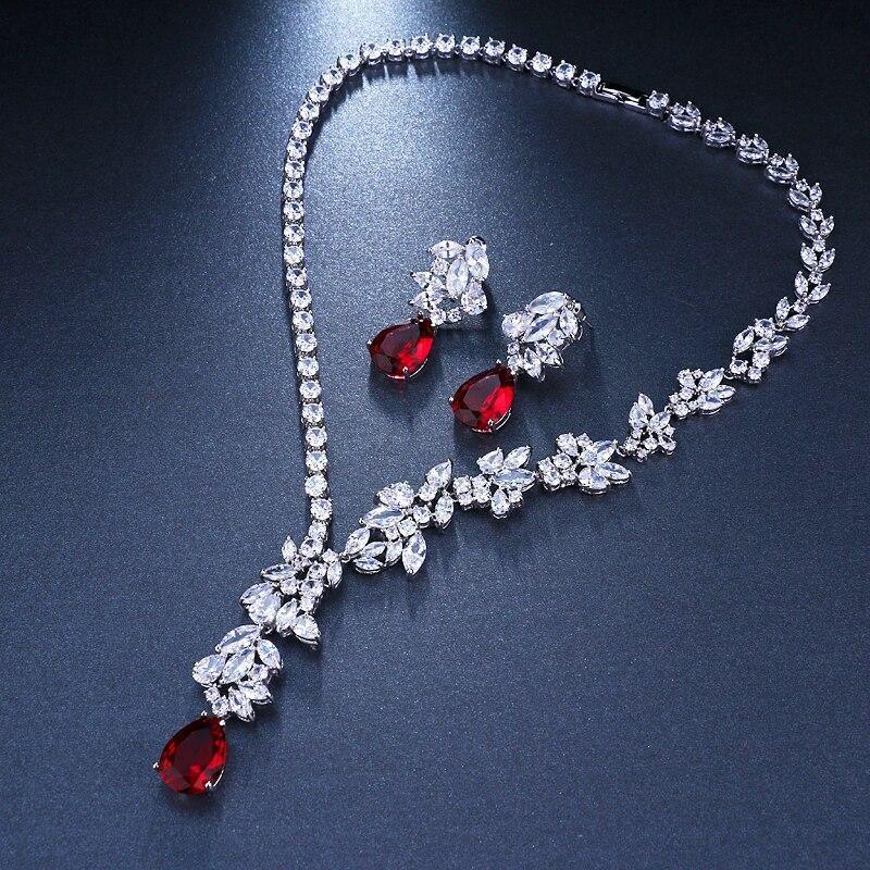 Magnificent Design AAA+ CZ Choker Necklace Stud Earrings Bridal Jewelry Set - Best Online Prices by Jewellery Supermarket - The Jewellery Supermarket
