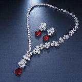 Magnificent Design AAA+ CZ Choker Necklace Stud Earrings Bridal Jewelry Set - Best Online Prices by Jewellery Supermarket - The Jewellery Supermarket