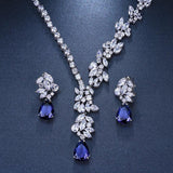 Magnificent Design AAA+ CZ Choker Necklace Stud Earrings Bridal Jewelry Set - Best Online Prices by Jewellery Supermarket - The Jewellery Supermarket