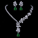 Magnificent Design AAA+ CZ Choker Necklace Stud Earrings Bridal Jewelry Set - Best Online Prices by Jewellery Supermarket - The Jewellery Supermarket