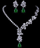 Magnificent Design AAA+ CZ Choker Necklace Stud Earrings Bridal Jewelry Set - Best Online Prices by Jewellery Supermarket - The Jewellery Supermarket