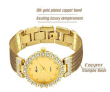 MISS FOX Luxury Brand Big Simulated Lab Diamond Ladies Wrist Watches - The Jewellery Supermarket