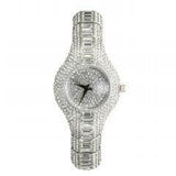 MISS FOX Luxury Ladies 18KGP Stainless Steel Watch with Rhinestones - The Jewellery Supermarket