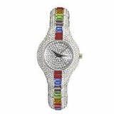 MISS FOX Luxury Ladies 18KGP Stainless Steel Watch with Rhinestones - The Jewellery Supermarket
