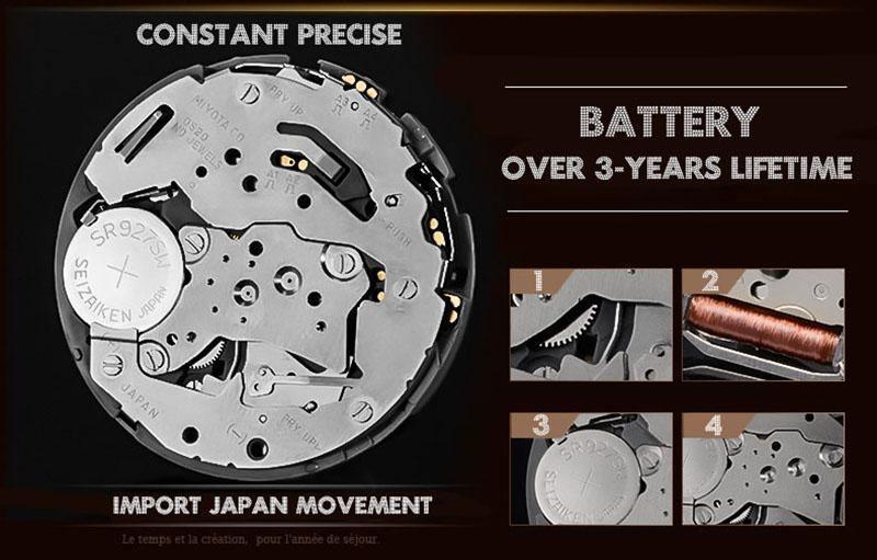 MISS FOX Luxury Ladies 18KGP Stainless Steel Watch with Rhinestones - The Jewellery Supermarket