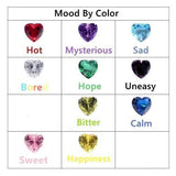 Mood Ring with Lovely Heart Design AAA Cubic Zirconia Crystals Prong Setting Silver Colour Ring - The Jewellery Supermarket