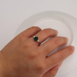 Mood Ring with Lovely Heart Design AAA Cubic Zirconia Crystals Prong Setting Silver Colour Ring - The Jewellery Supermarket